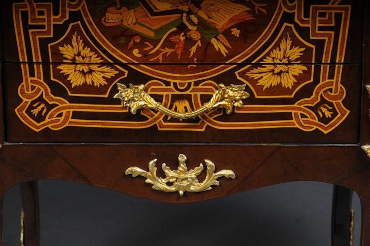 Transition Side Table Chest Of Drawers Napoleon III Marquetry photo 2199.0