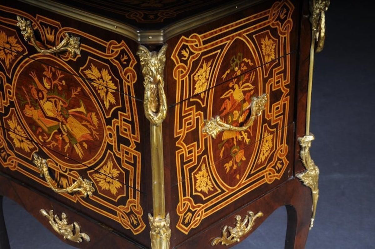 photo for sale Transition Side Table Chest Of Drawers Napoleon III Marquetry