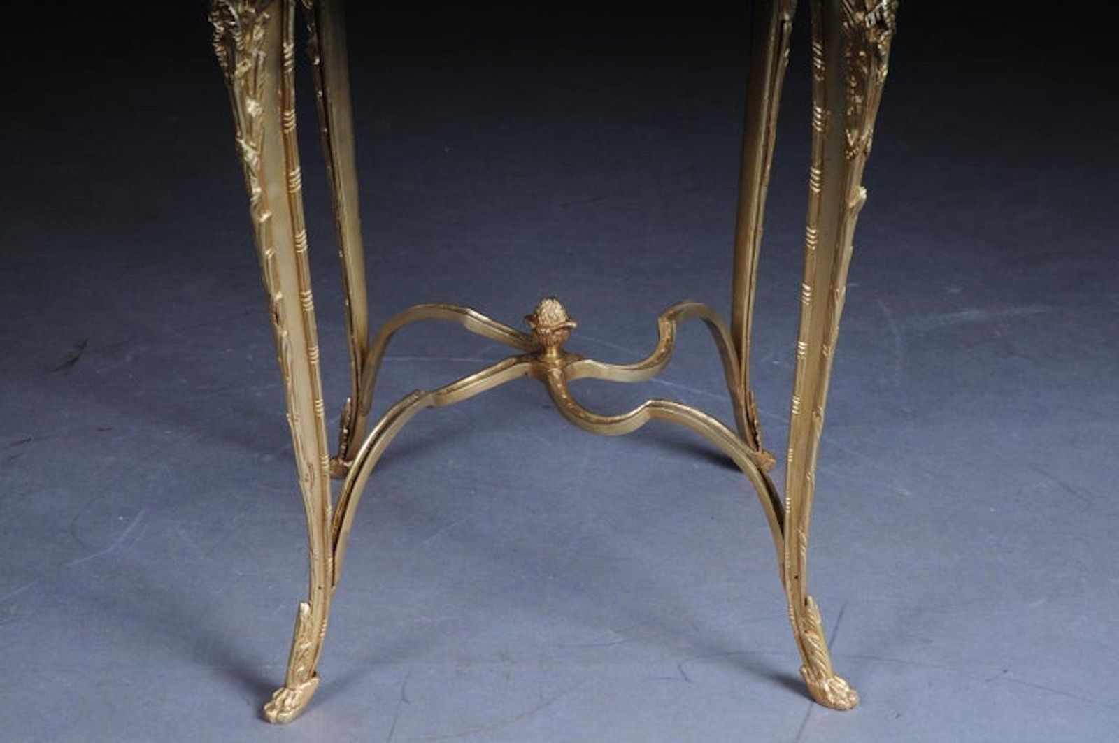 Furniture Magnificent French Bronze Pompom Table Or Side Table To Zwiener, Napoleon III photo