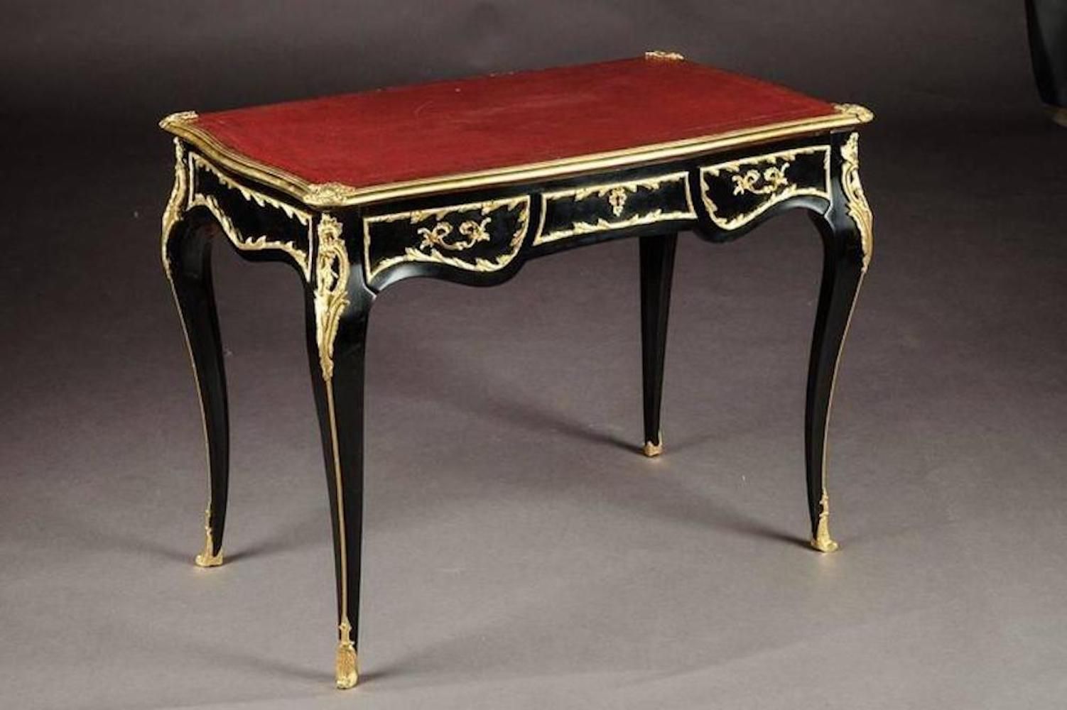 20th Century Louis XV Style Ladies Bureau Plat Or Desk photo furniture