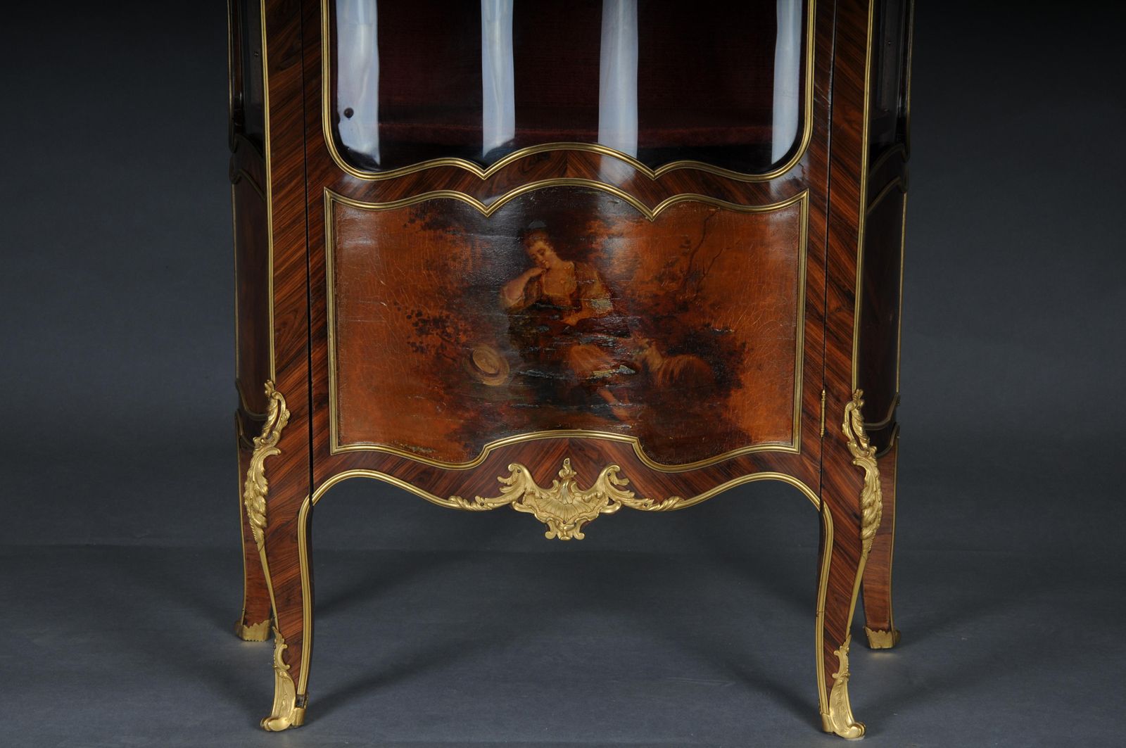 Antique Louis XV Display Cabinet Napoleon III, Paris, Around 1880 photo vinterior