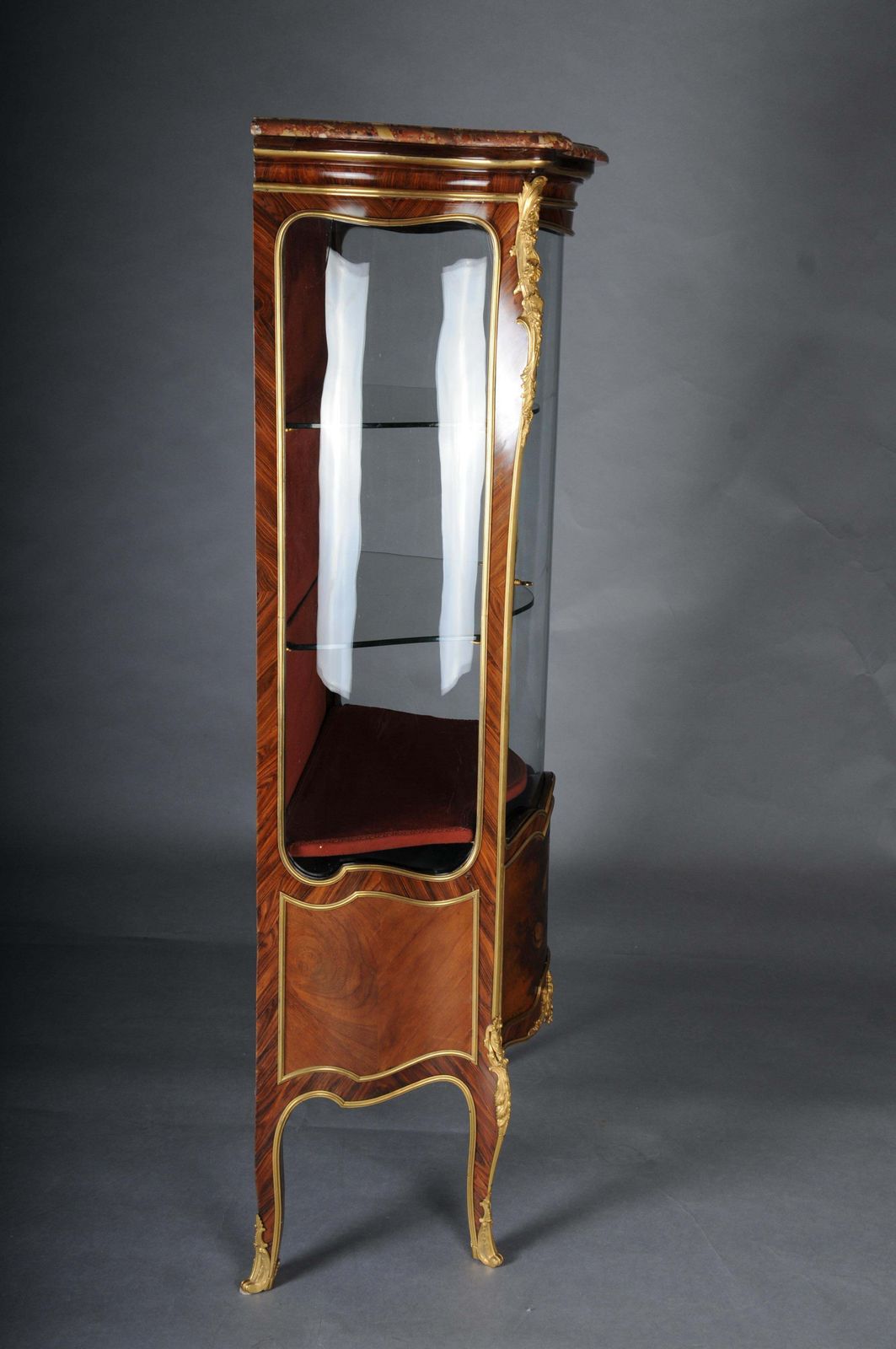 Furniture Antique Louis XV Display Cabinet Napoleon III, Paris, Around 1880 photo