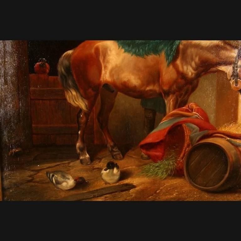 19th Century Historicism Style Oil On Canvas Painting By E. Muellers photo for sale