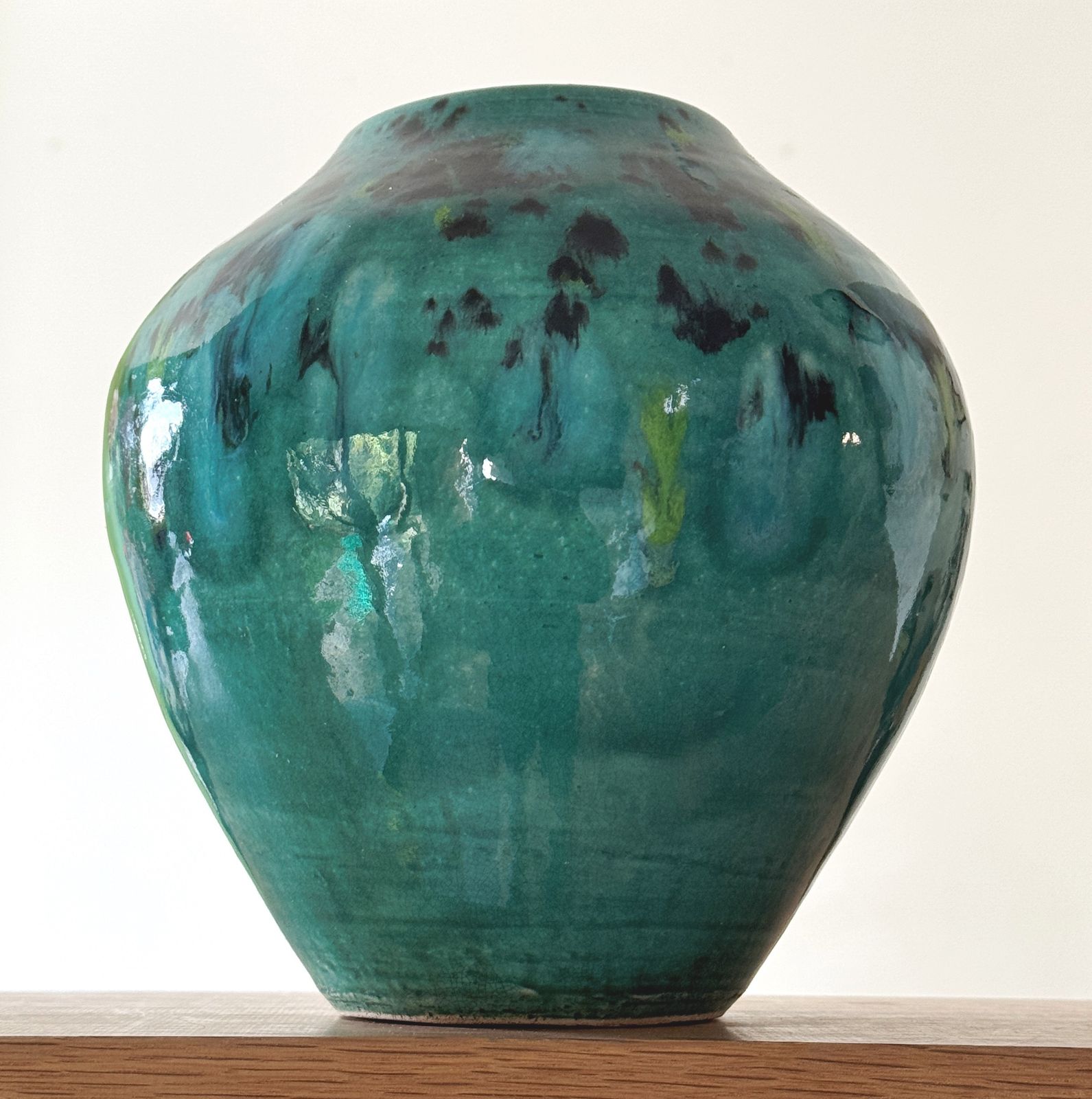 Studio Art Pottery Green Vase photo furniture