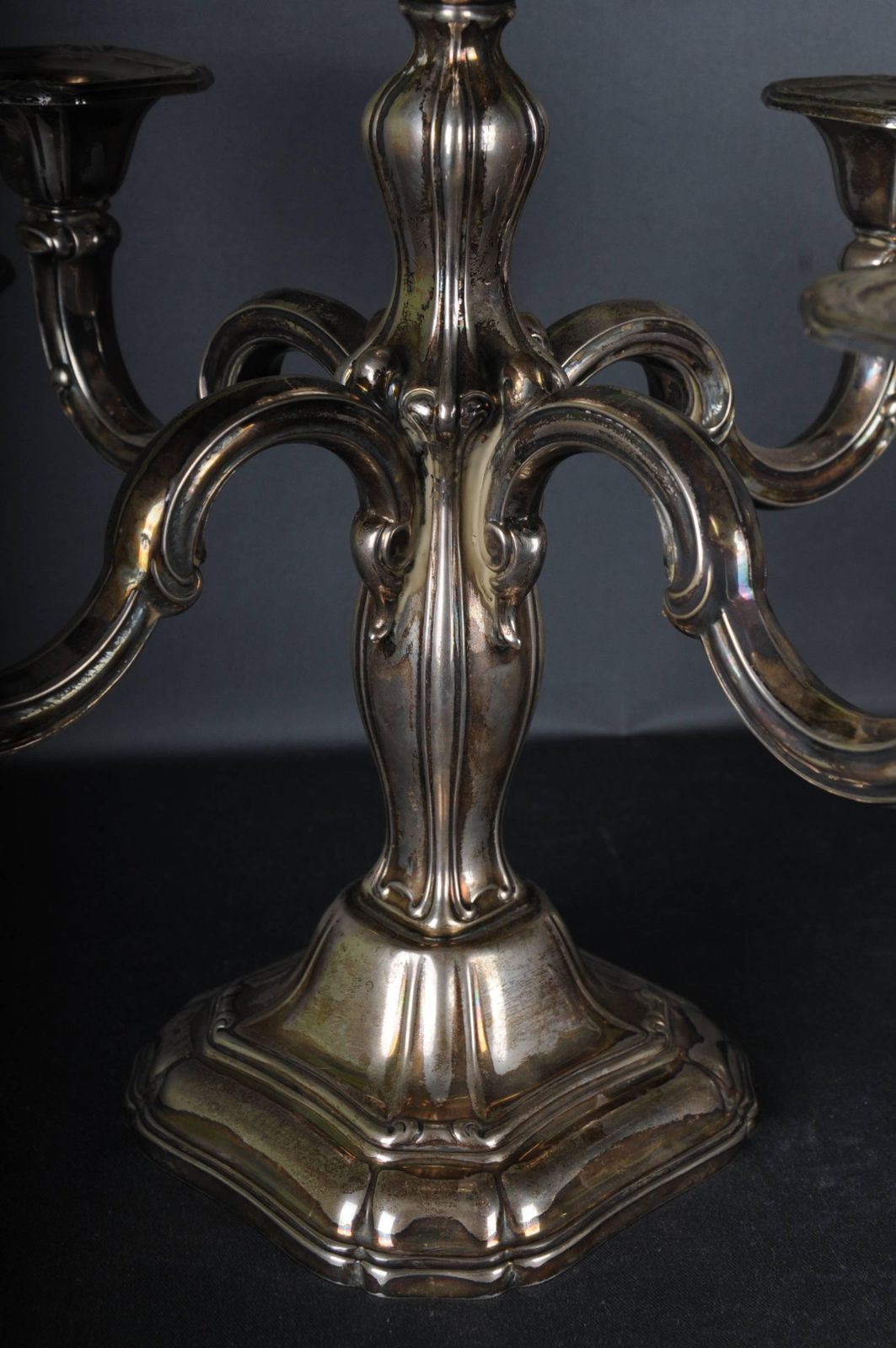 2 High Quality Silver Candlesticks 5 Armed 830 Germany photo 2093.0