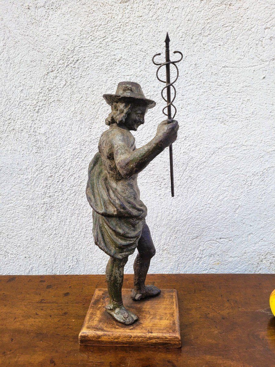photo for sale Cast Iron Mercury Statue, 18th Century And Earlier