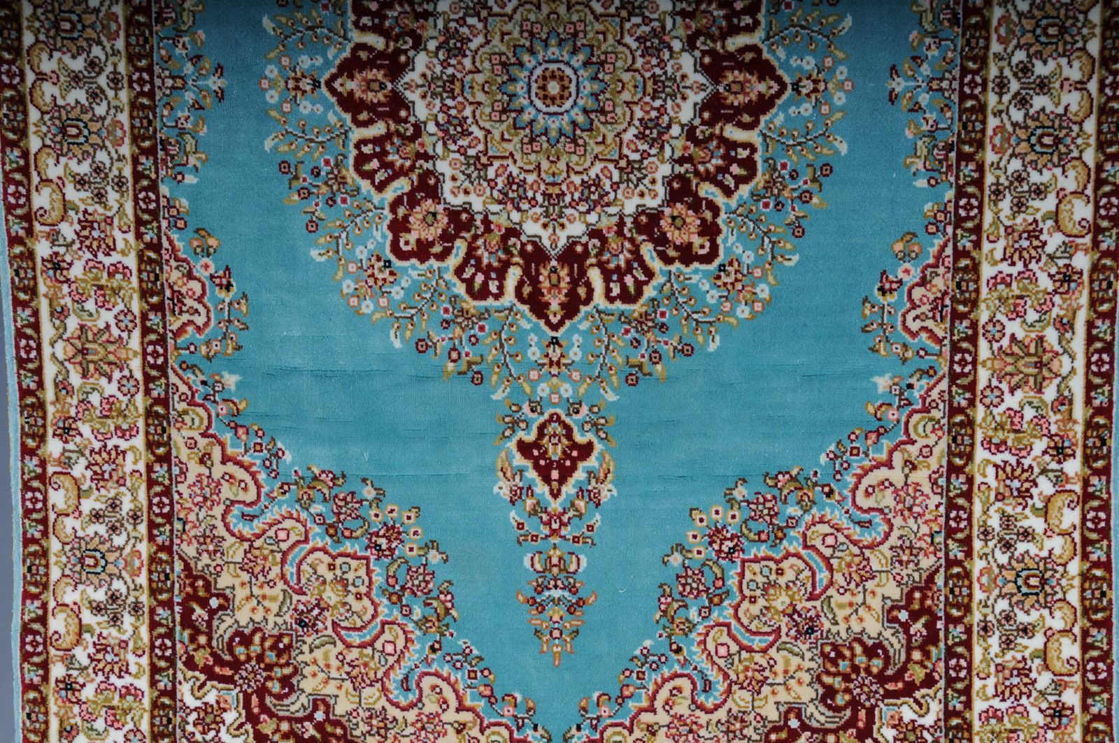 Anatolian Prayer Rug/Tapestry Cotton/Silk, 20th Century, Signed photo 967.0