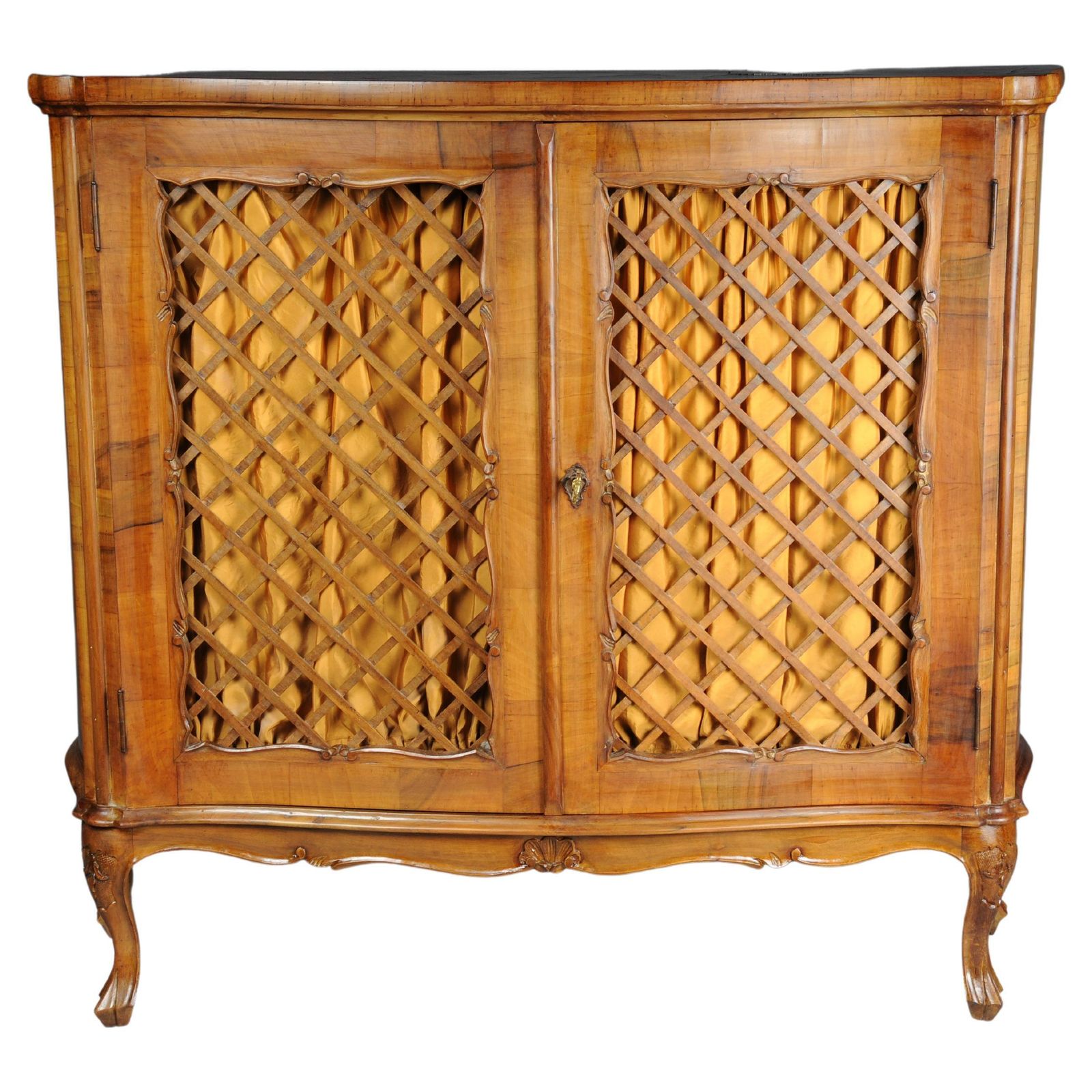 Beautiful Antique Wall Cabinet/Hall Cabinet, 20th Century. Walnut Root Veneer.