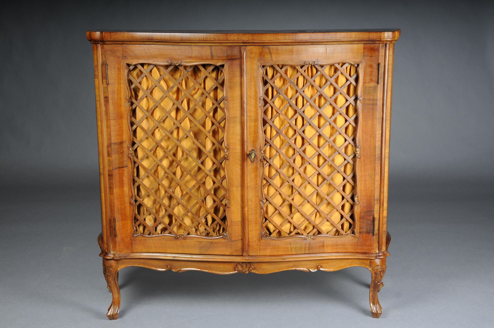 Beautiful Antique Wall Cabinet/Hall Cabinet, 20th Century. Walnut Root Veneer. photo furniture
