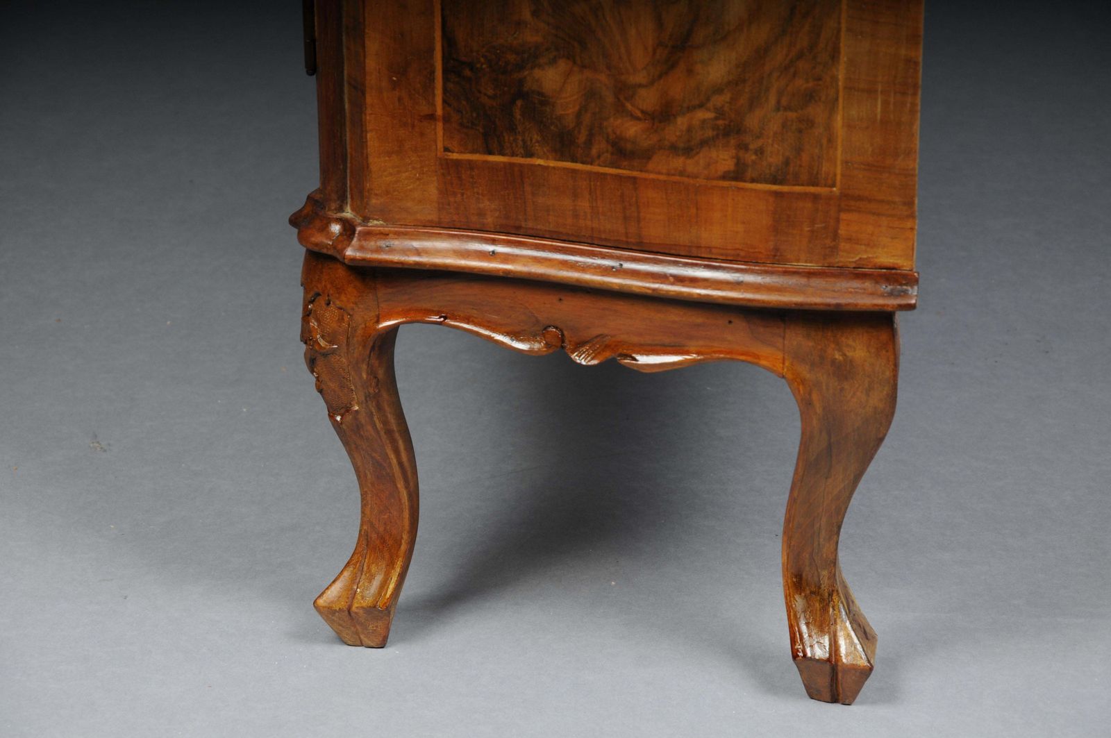 1880.0 Beautiful Antique Wall Cabinet/Hall Cabinet, 20th Century. Walnut Root Veneer. photo