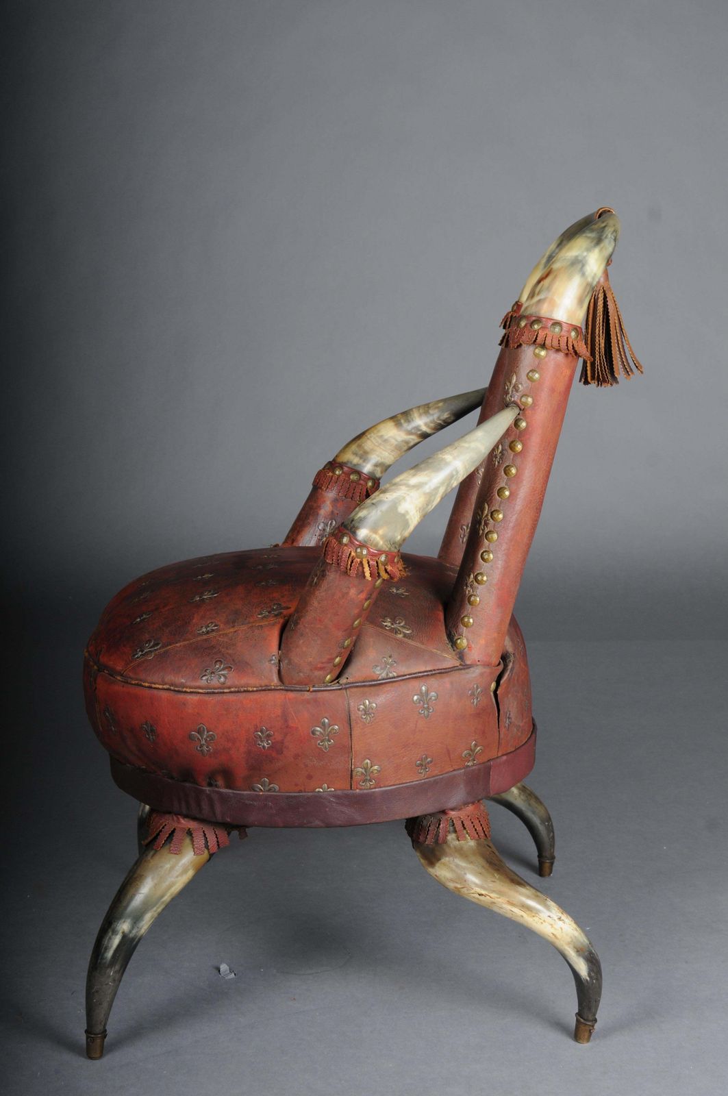 Furniture Museum Quality Antique Horn Chair Victoria Around 1870, England. photo