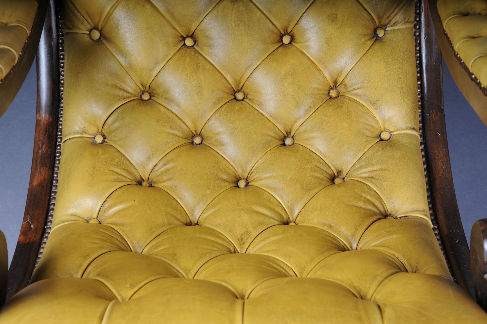 photo for sale Antique English Chesterfield Rocking Chair
