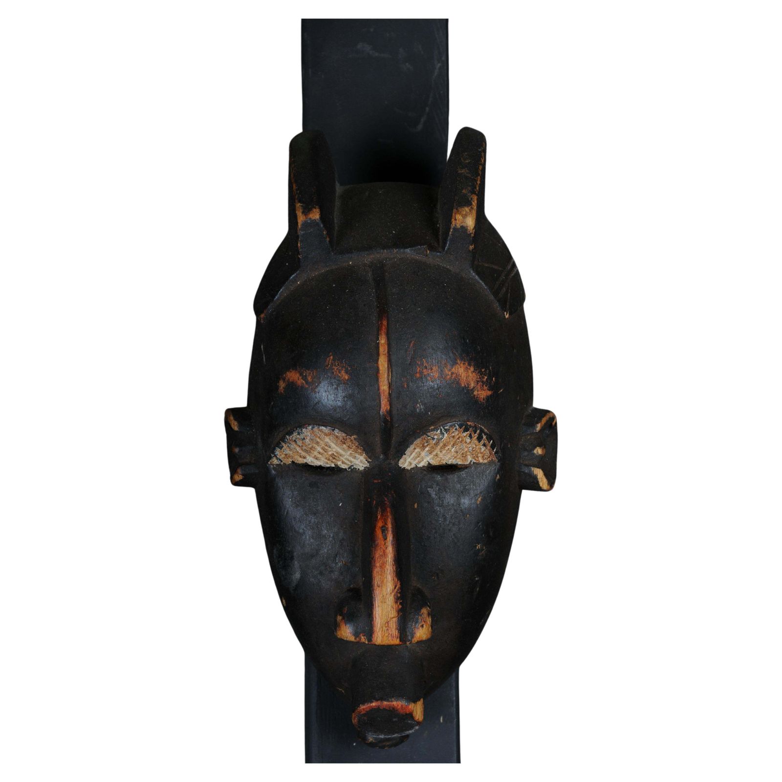 20th Century Antique Carved Wood Mask, African Art