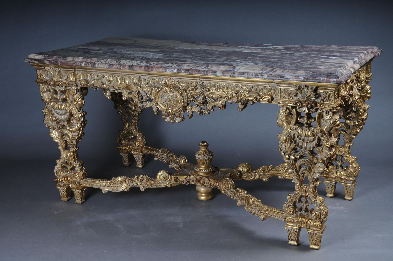 Furniture Monumental, Impressive Splendid Salon Table After Francois Linke photo