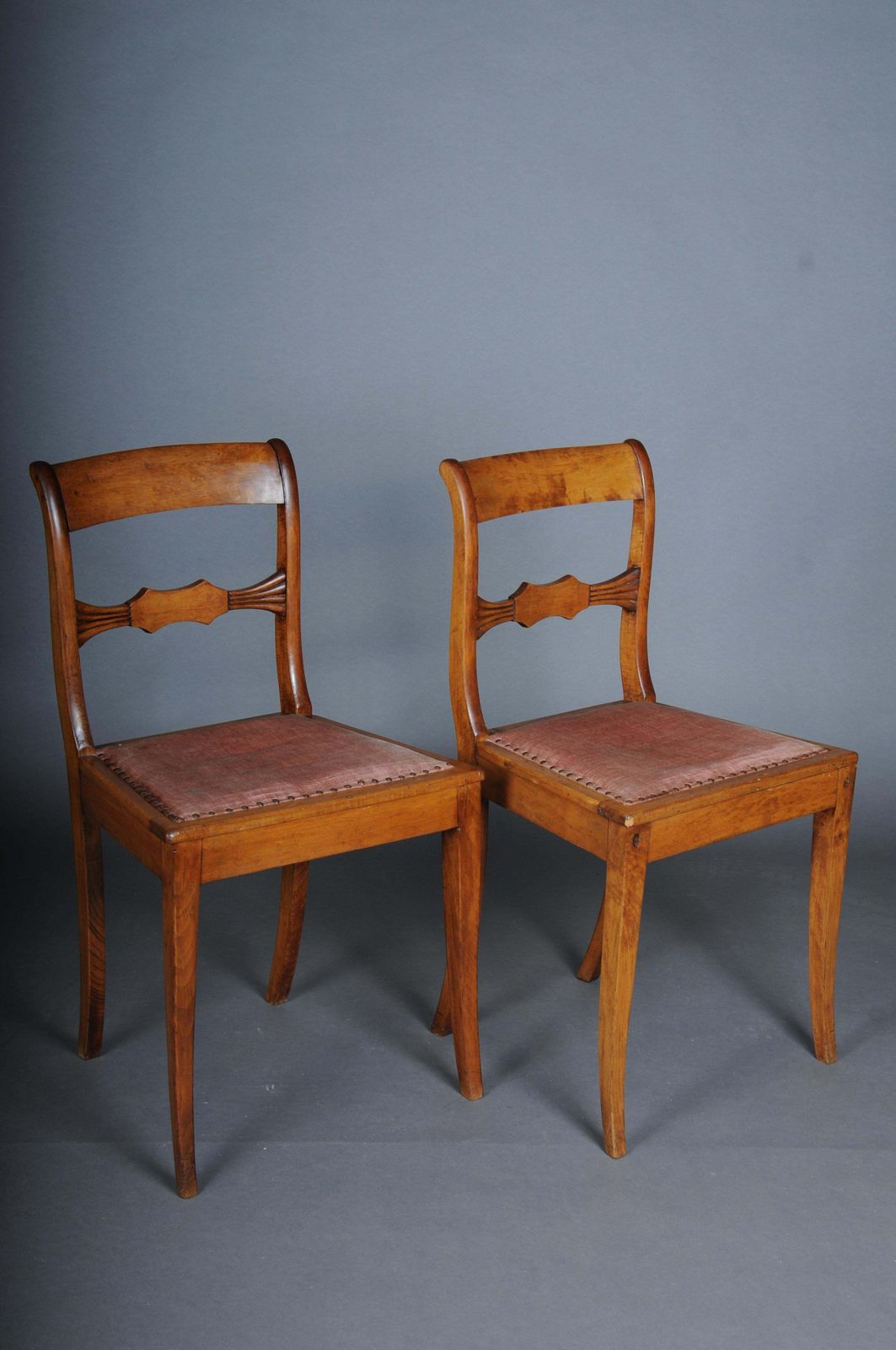 photo buy Pair (2) Antique Biedermeier Chairs Circa 1840, Birch