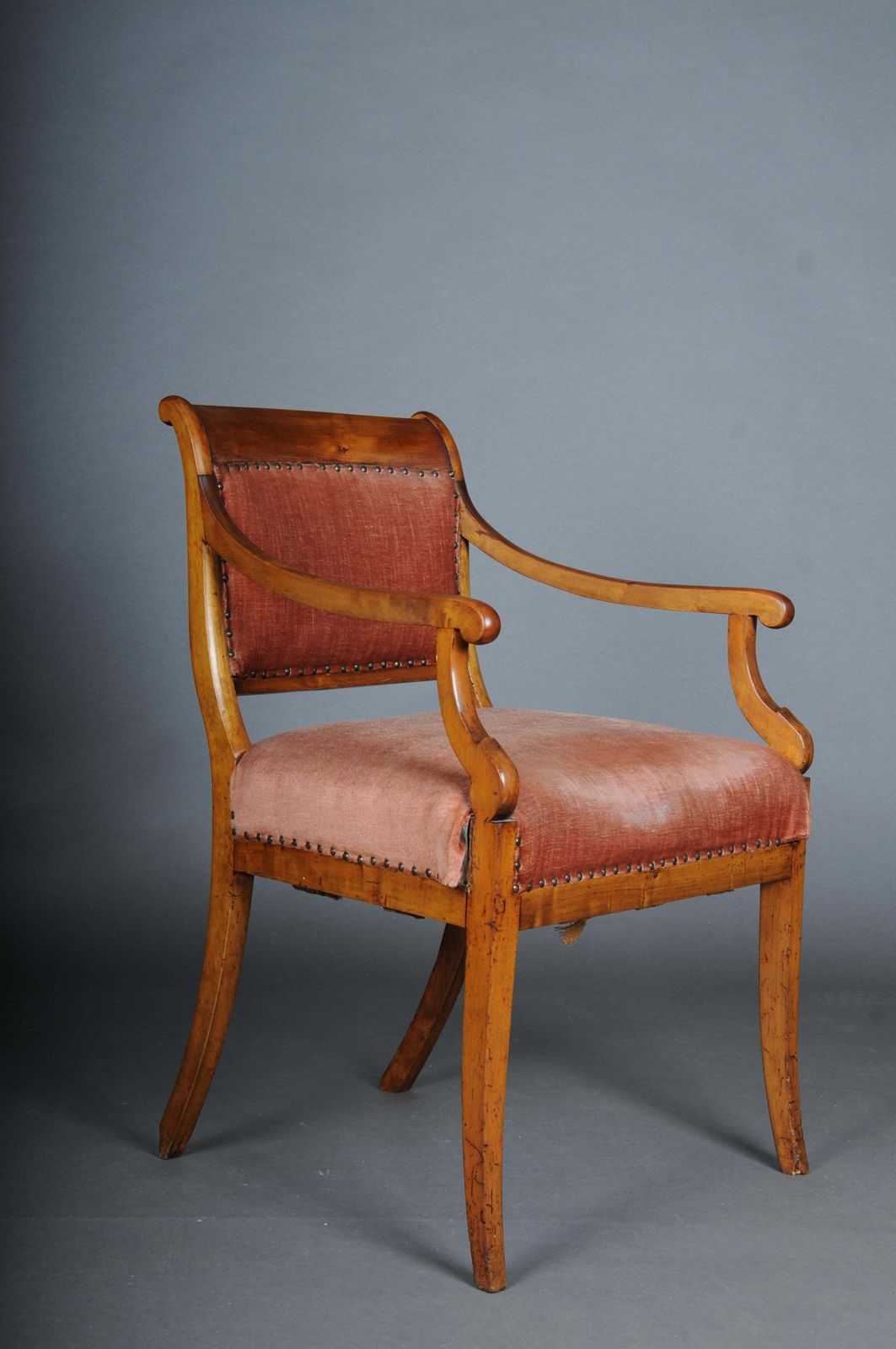 Antique Biedermeier Armchair From Around 1840, Birch photo vinterior