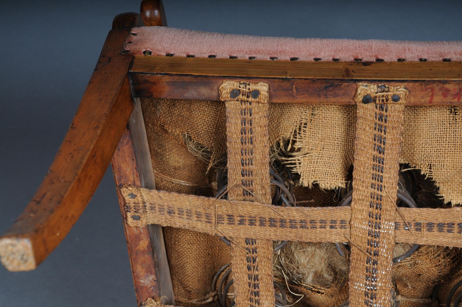 1286.0 Antique Biedermeier Armchair From Around 1840, Birch photo
