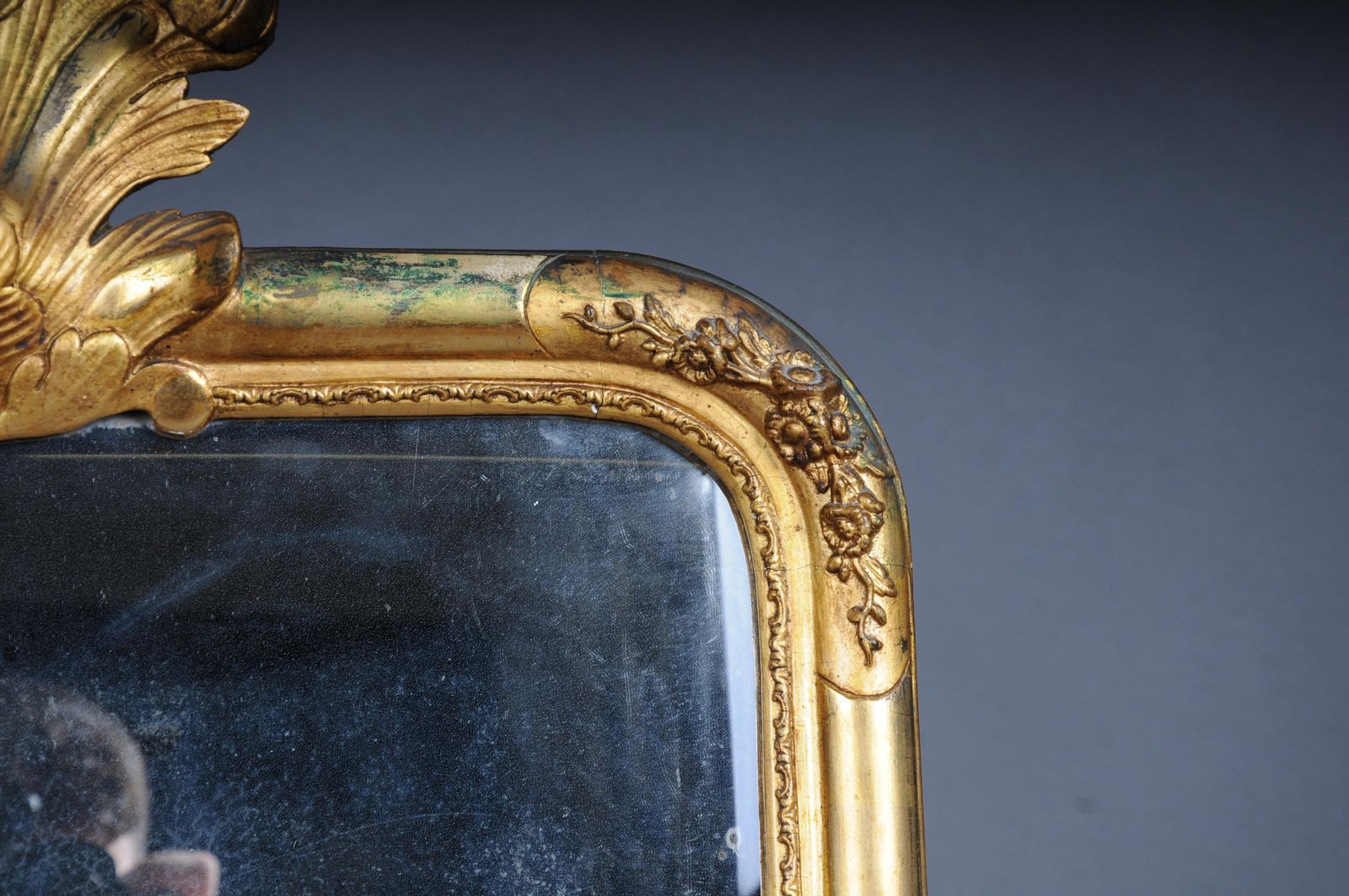 Antique Gold Wall Mirror From 1780 photo 1355.0