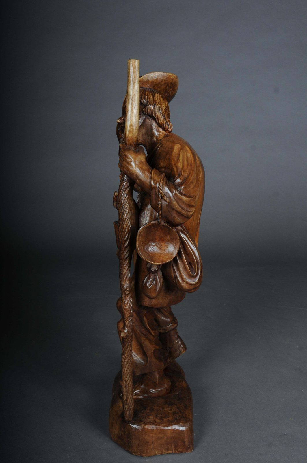 photo vintage 20th Century Wooden Sculpture, Ranger Made Of Lime Tree, Southern German