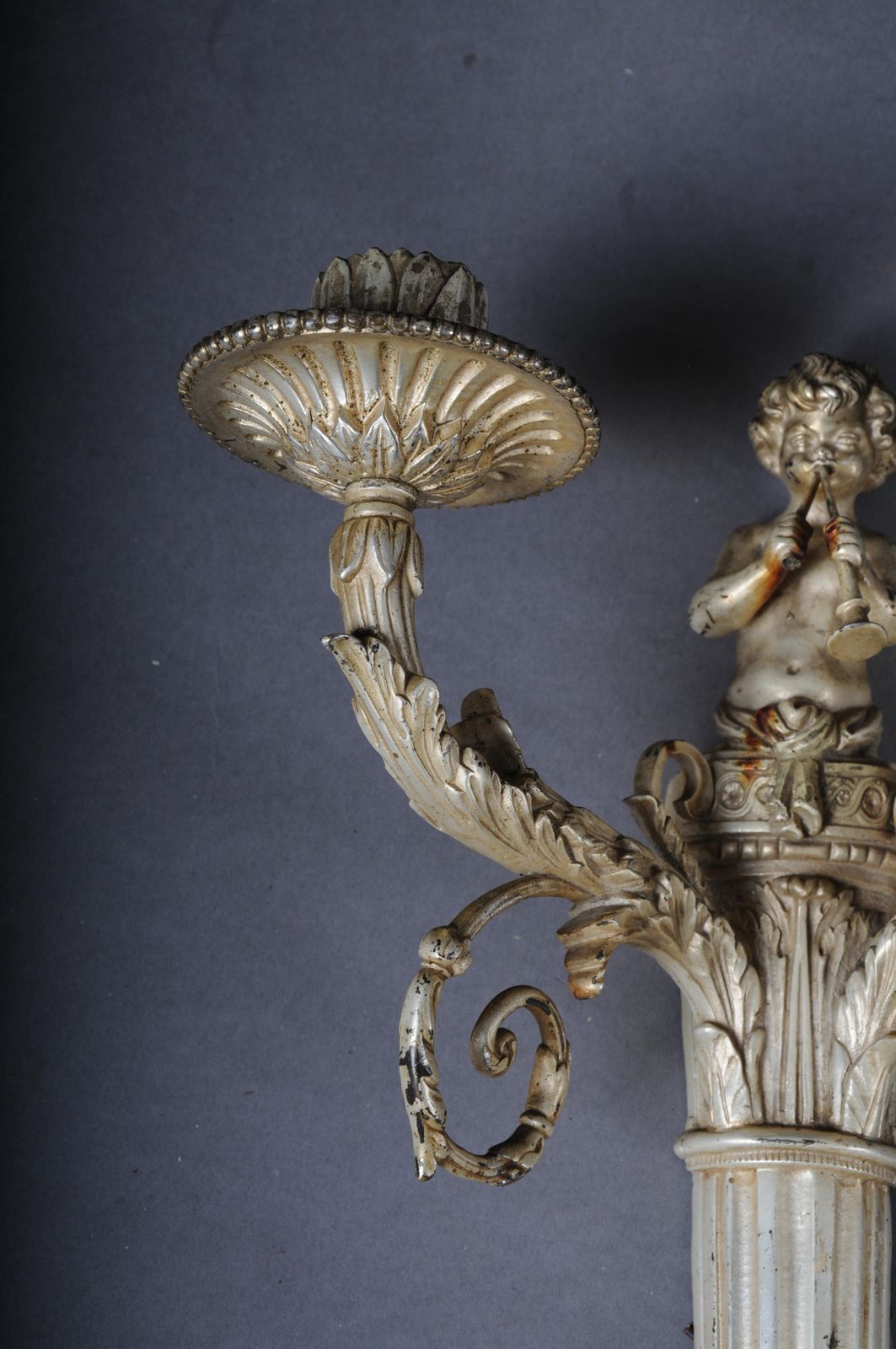 Beautiful Antique Bronze Candle Sconce From Around 1880, France photo buy