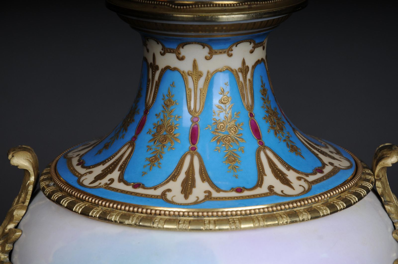 19th Century Monumental Sèvres Vase With Bronze Mounting photo buy