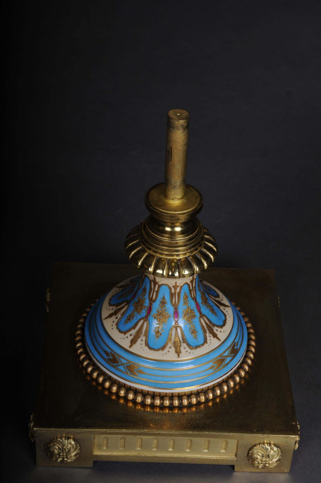 photo buy 19th Century Monumental Sèvres Vase With Bronze Mounting