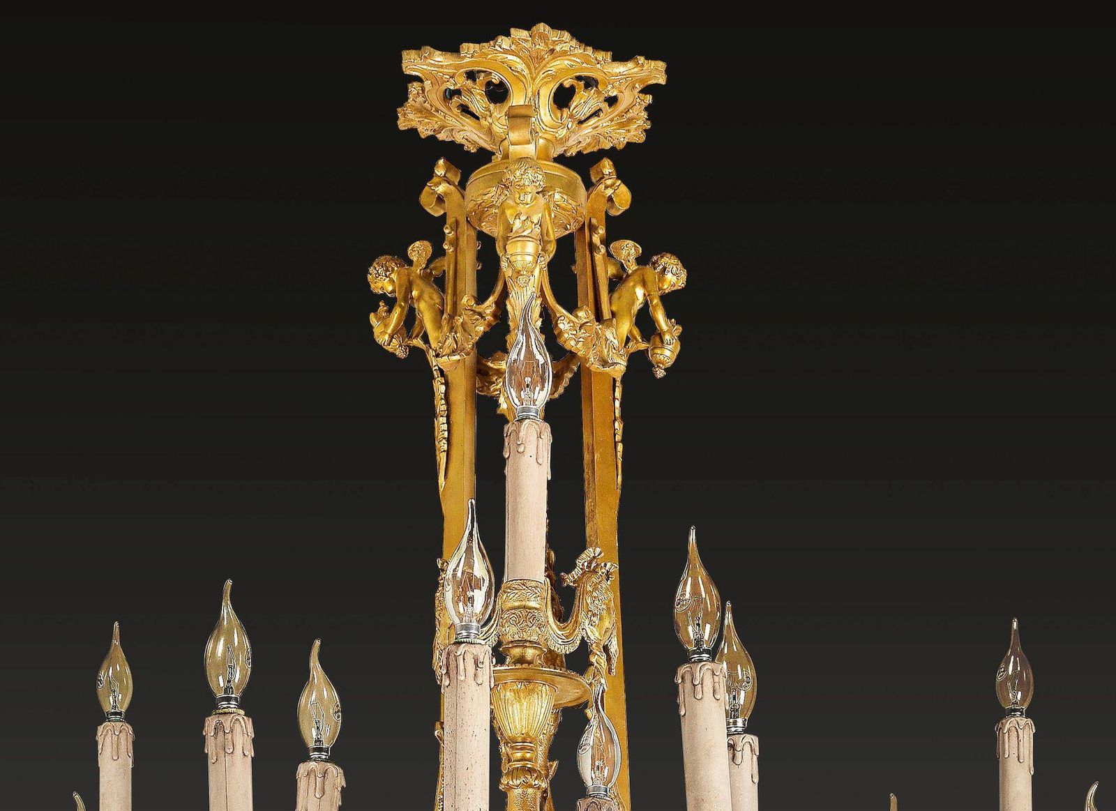 Monumental Chandelier In Louis XVI Style, According To J. B. Klagmann photo for sale