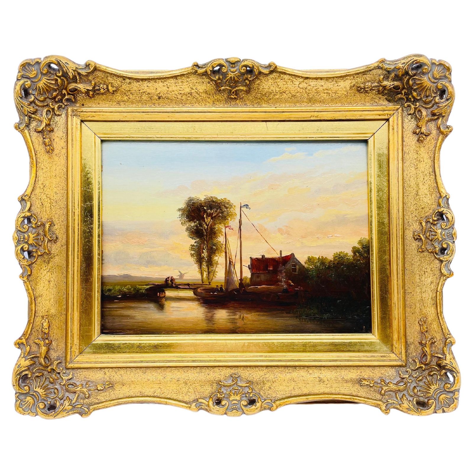 Antique Seascape Painting By Conrad Eilers, Around 1890
