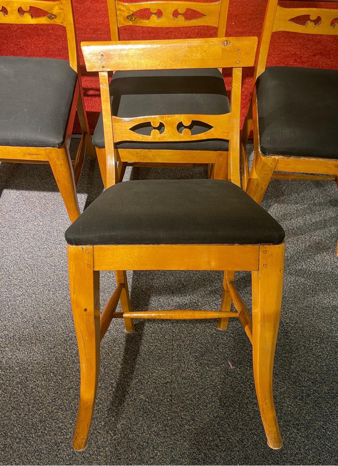 Beautiful Set Of 4 Biedermeier Chairs From Around 1860 photo for sale