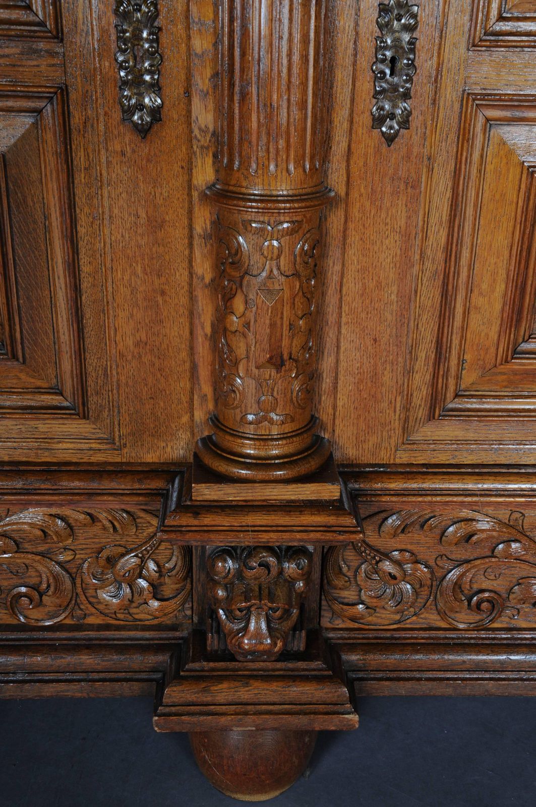 photo for sale 19th Century Neo Renaissance Cabinet Buffet, Solid Oak
