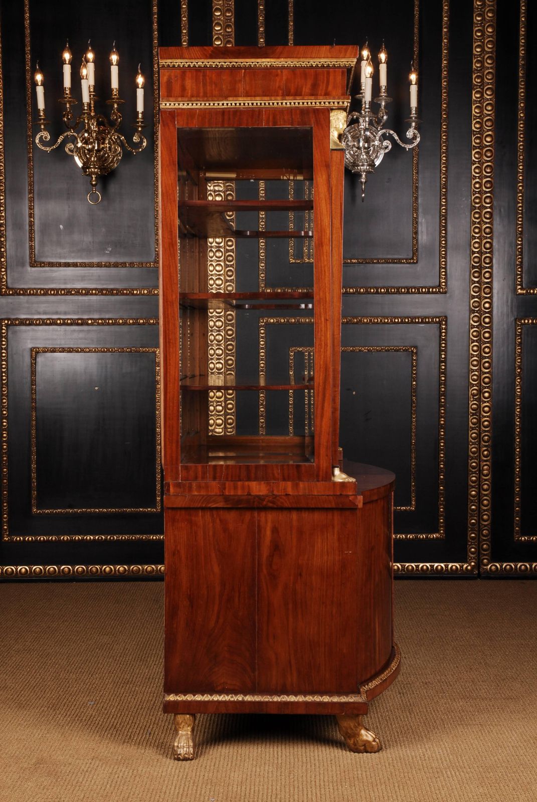 19th Century Empire Style French Mahogany Vitrine photo for sale