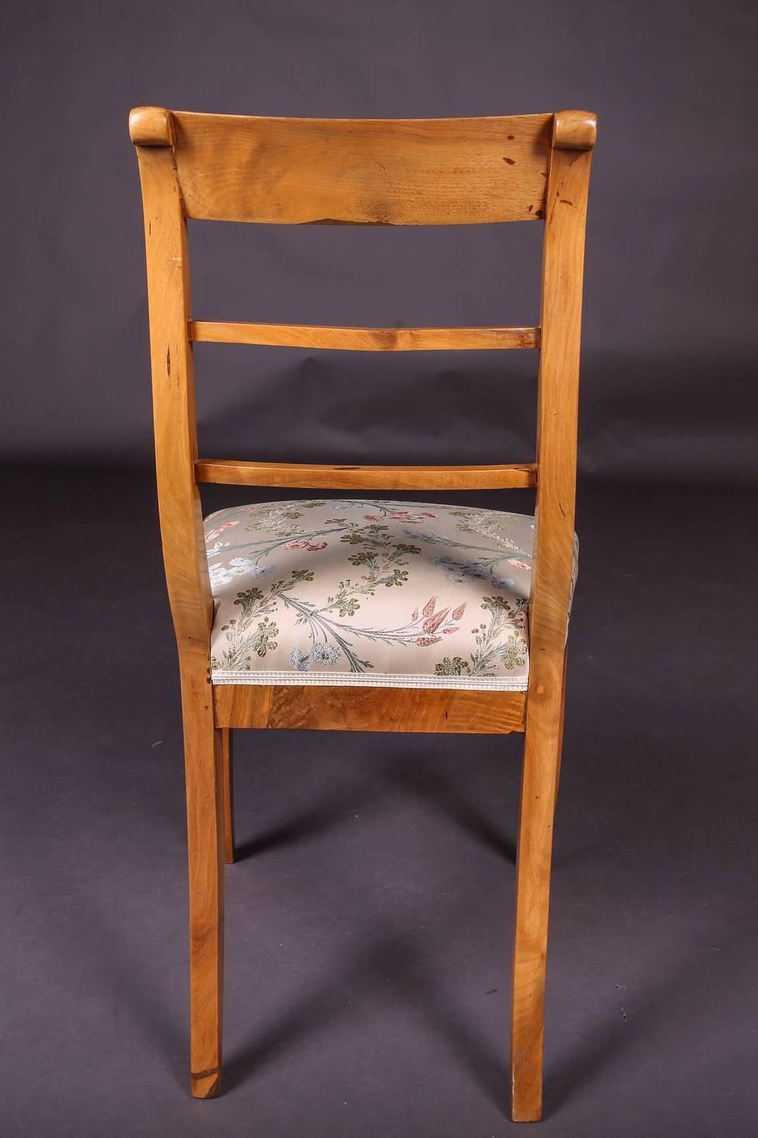 Early 19th Century Three Biedermeier Curved Legs Set Of Chairs photo 2542.0
