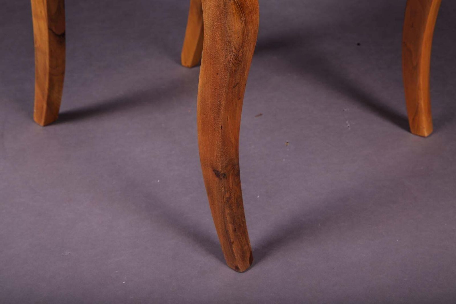 photo for sale Early 19th Century Three Biedermeier Curved Legs Set Of Chairs