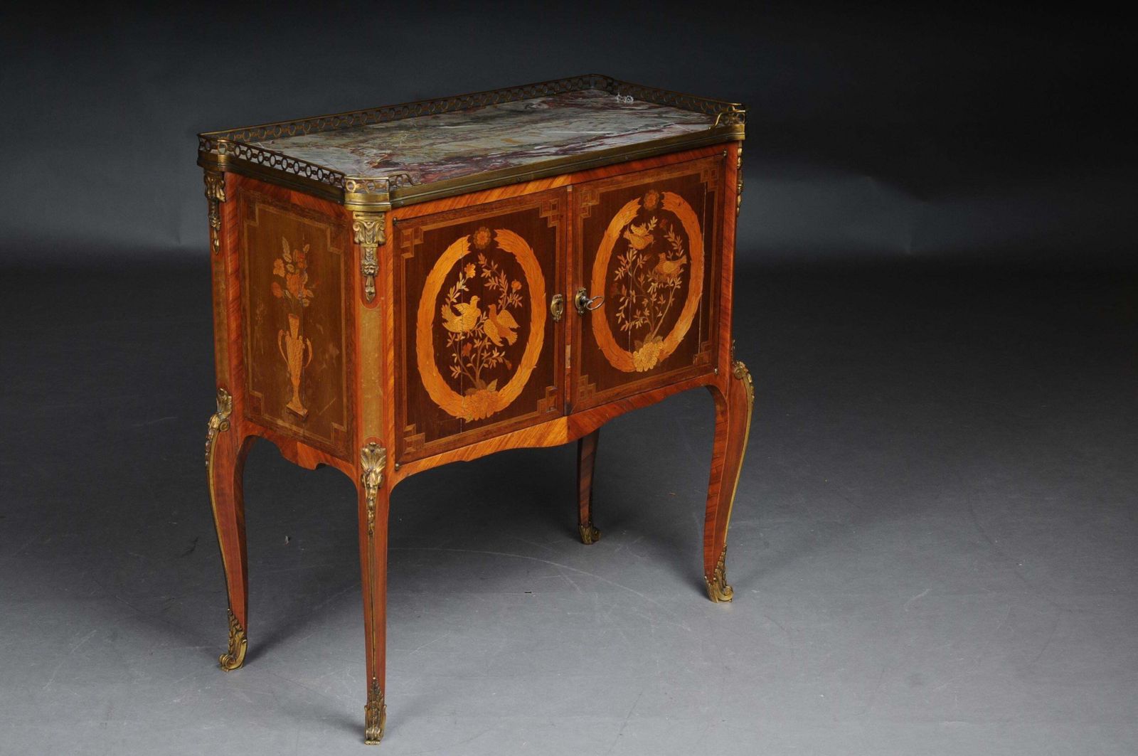 19th Century French Marquetry Dresser Transition, Napoleon III, Circa 1870 photo furniture