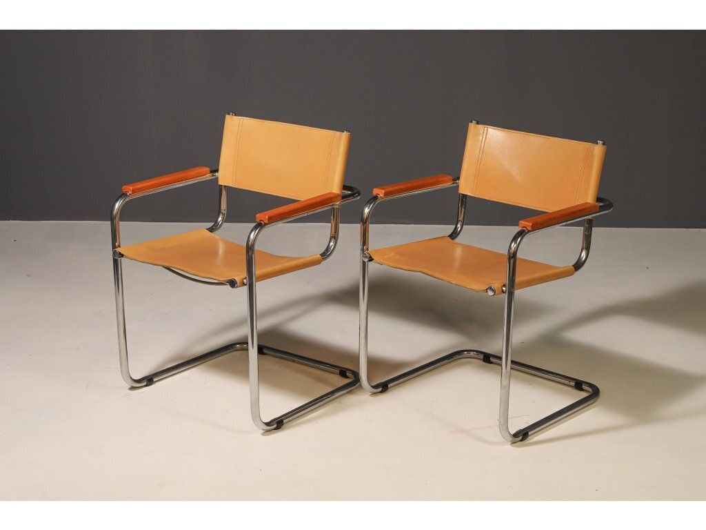 Pair Of Cantilever Tubular Steel Armchairs By Marcel Breuer, 1970´S photo 836.0