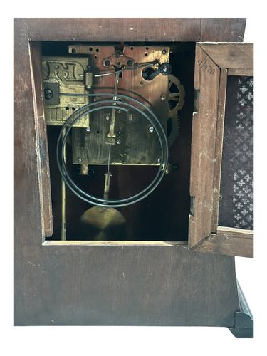 photo furniture An Arts And Crafts Mantle Clock With Inlay Liberty & Co?