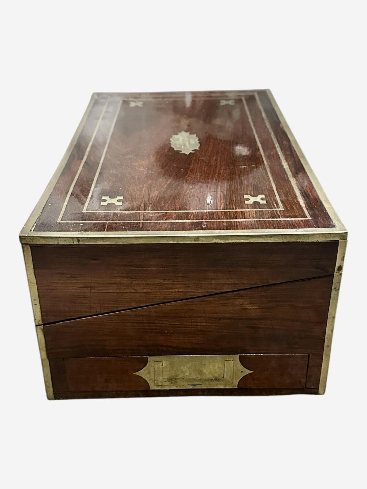 Superb Large Regency Writing Slope Box Campaign 1830 photo for sale