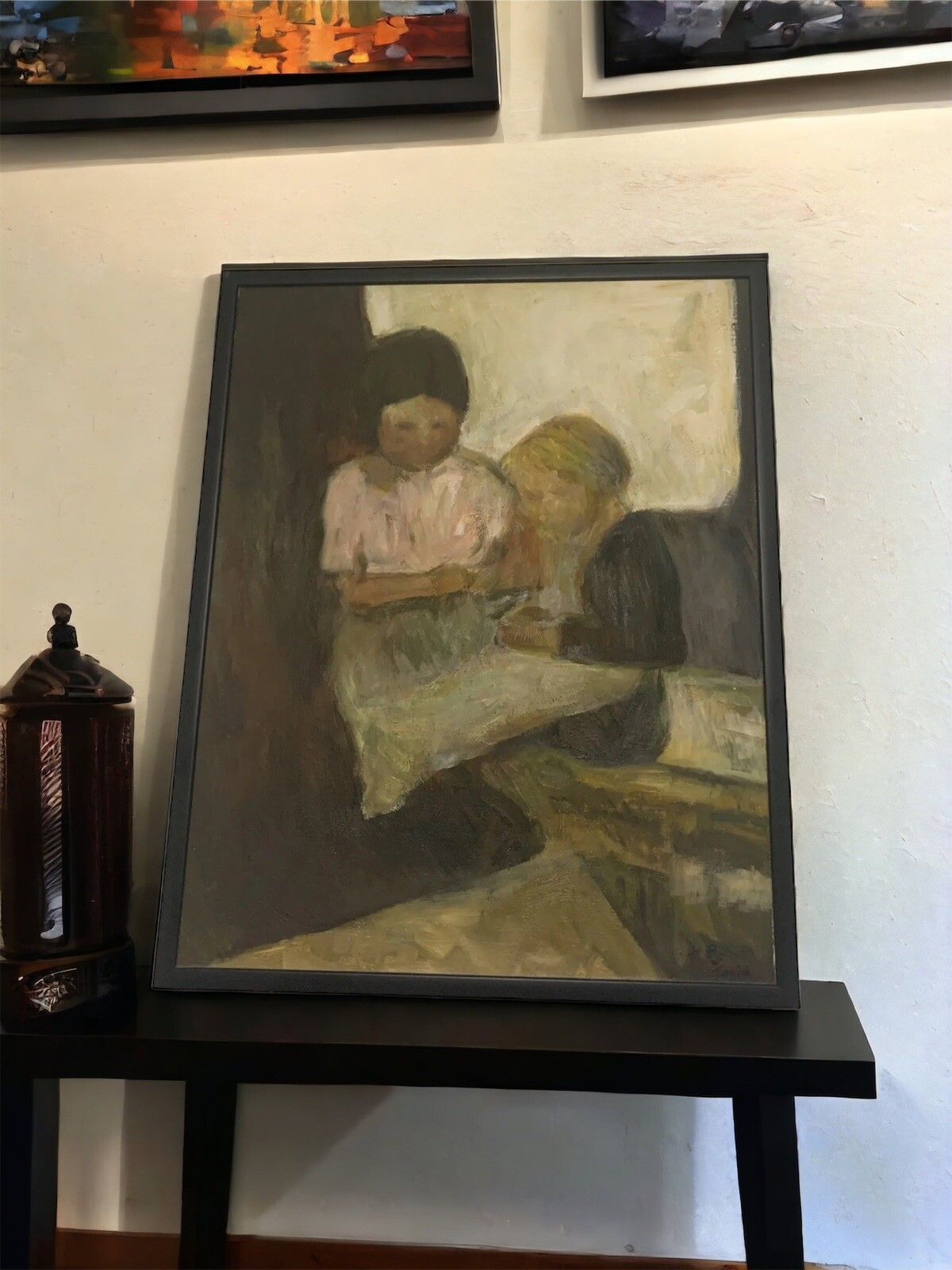Original Oil On Canvas Josie Jiang  66cm X 55cm  “Reading”
