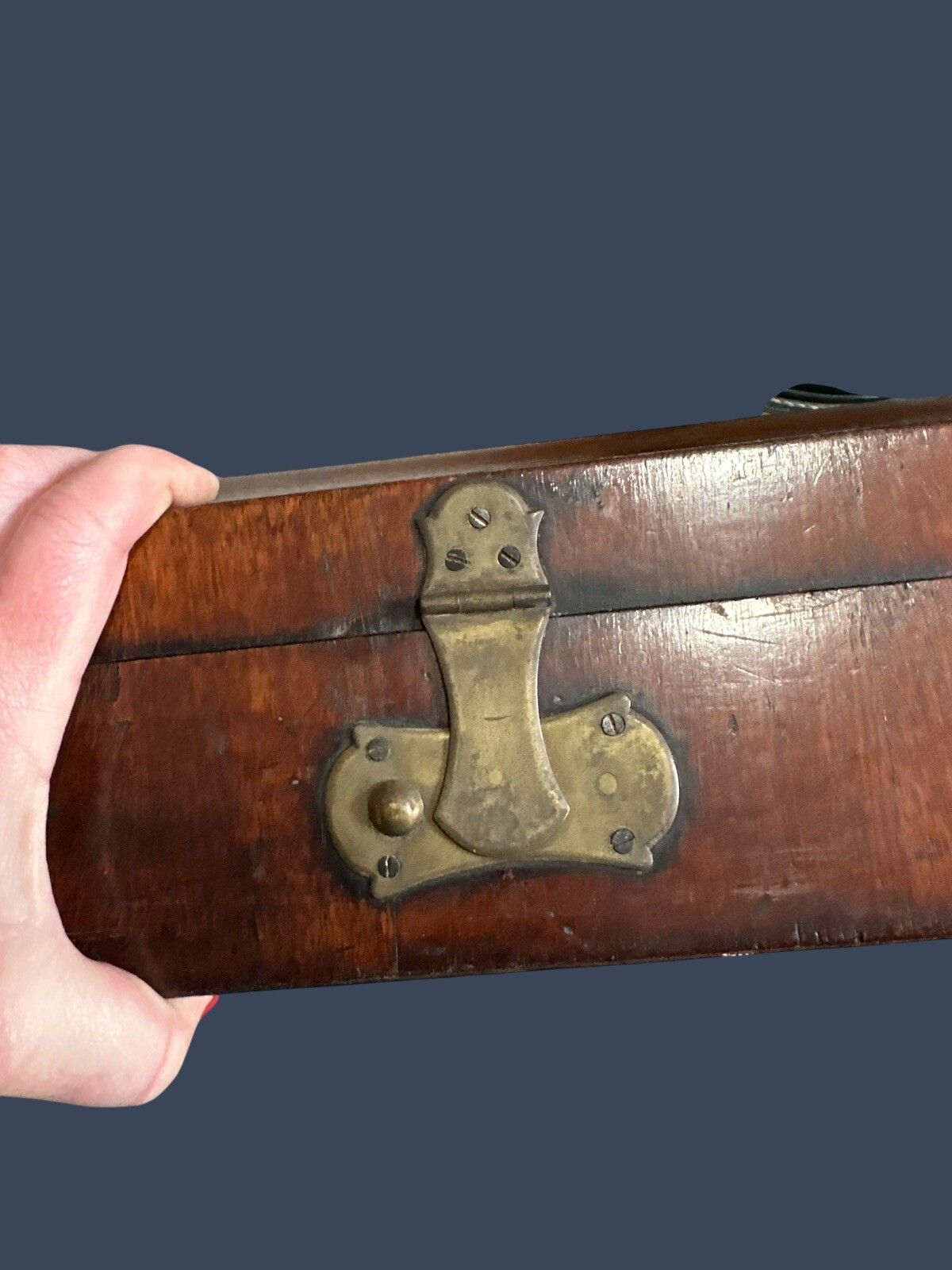 Stunning Victorian Antique Hardwood Violin Case photo buy