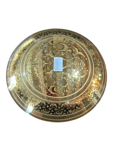 Pasabahce Turkish Glass Bowl Osmanli Hamam Kase Hand Gilded With Gold Ltd Edt photo Home Decor