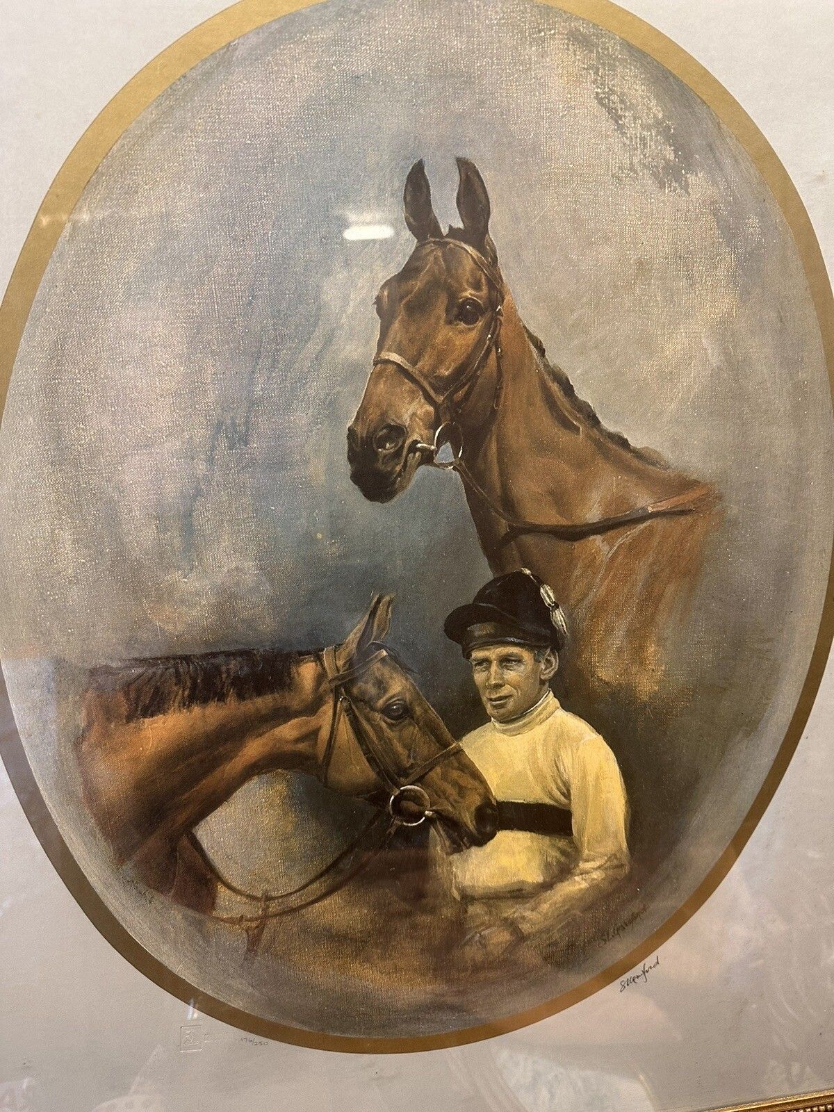 Susan Crawford (20th/21st Century) Studies Of Pat Taaffe And 'Arkle' Signed, photo 165.0