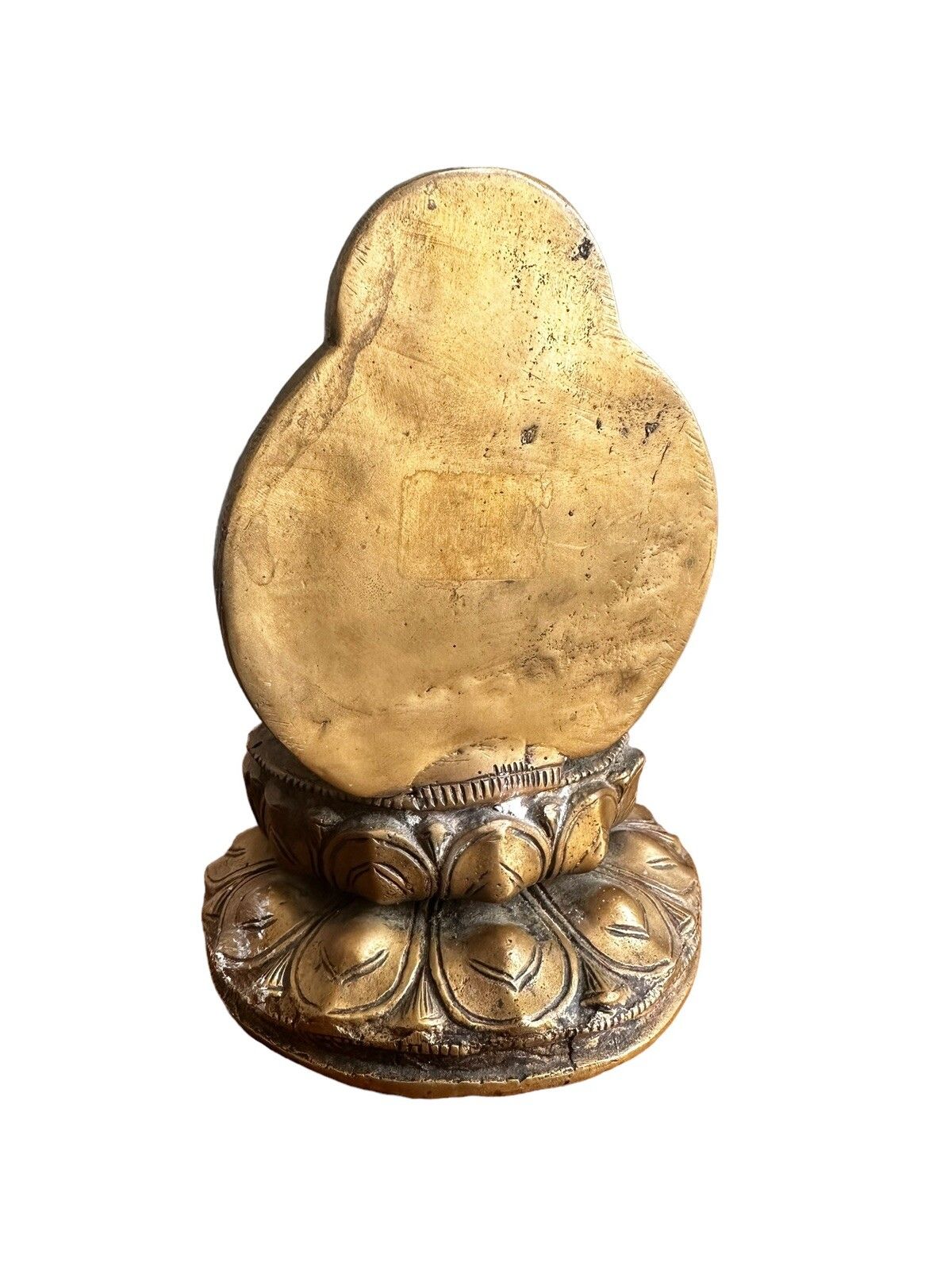Antique Bronze Golden Buddha Sino Tibetan Teaching Tibet Old Gilded Bronze photo Art