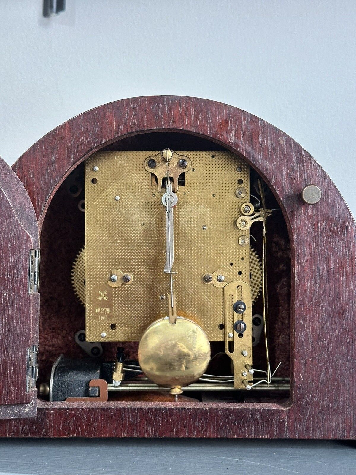 Art Deco Mantle Clock By Hac, Hamburg American Clock Company. Stunning photo buy