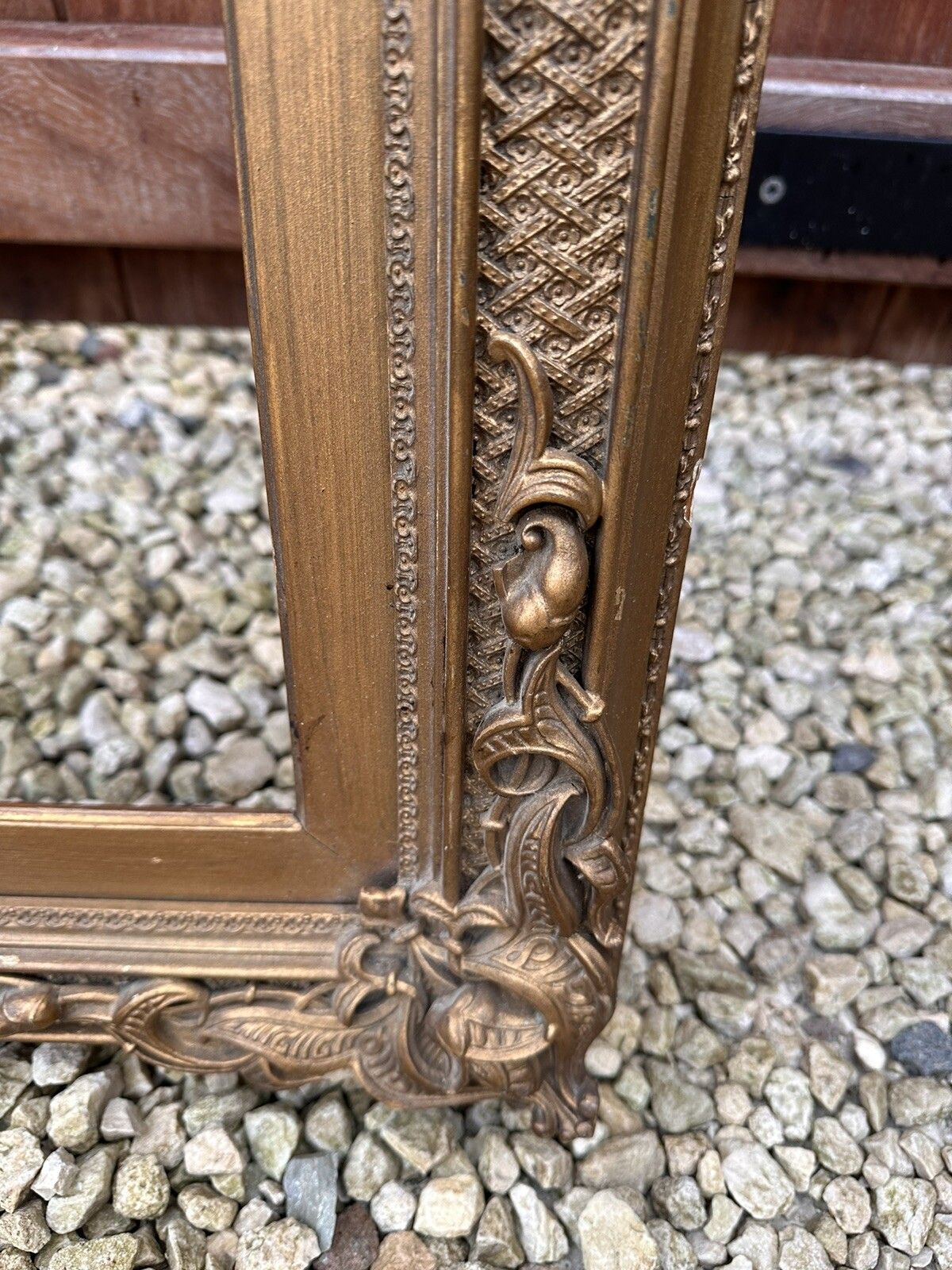 ￼Huge Antique 19th Century Wood Gilt Rococo Frame 150cm By 92cm photo Home Decor