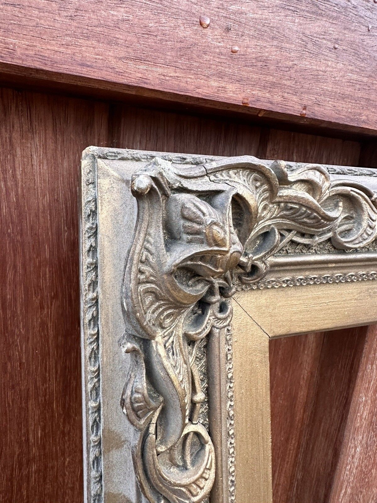 ￼Huge Antique 19th Century Wood Gilt Rococo Frame 150cm By 92cm photo vinterior