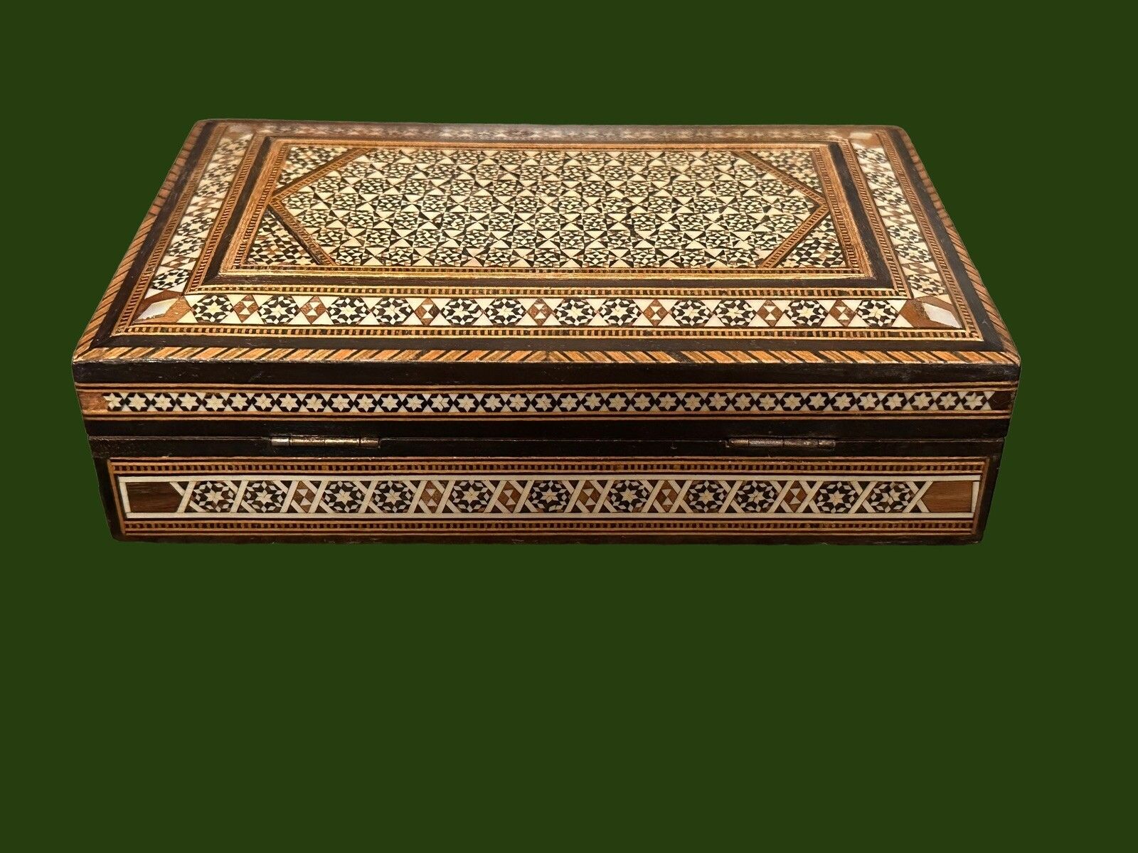 Mother Of Pearl Inlaid Mosaic Decorative Middle Eastern Islamic Box photo Home Decor