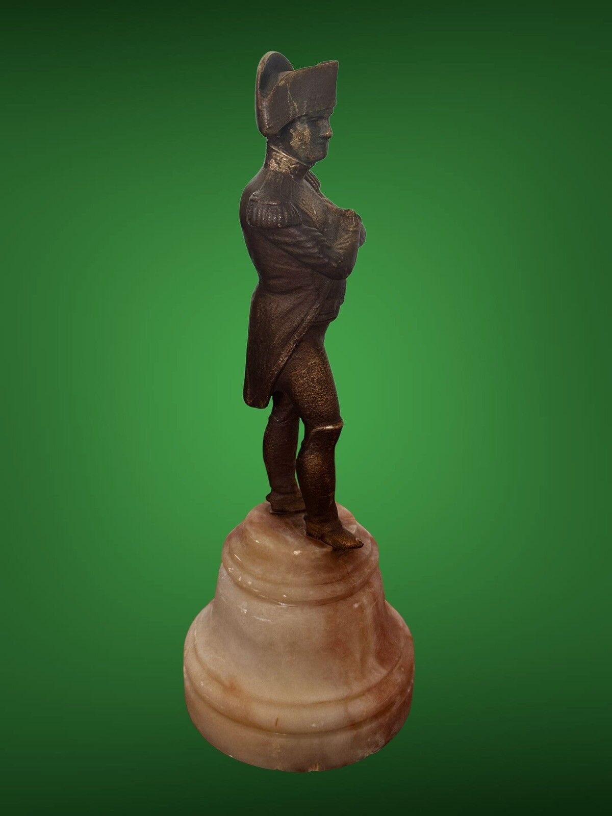 Antique Napoleon Bonaparte Figure Sculpture 19th Century photo vinterior