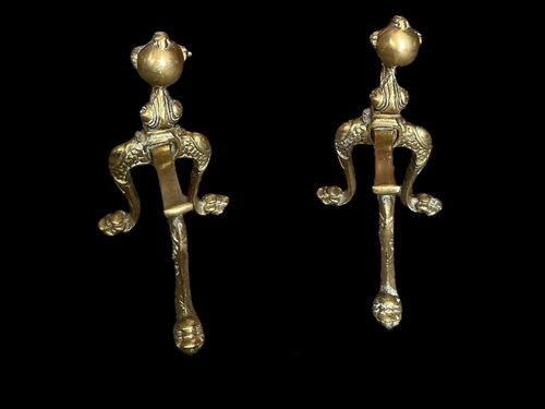 photo furniture 19th Century Brass Fireside Companion Set Androids Country House Interior