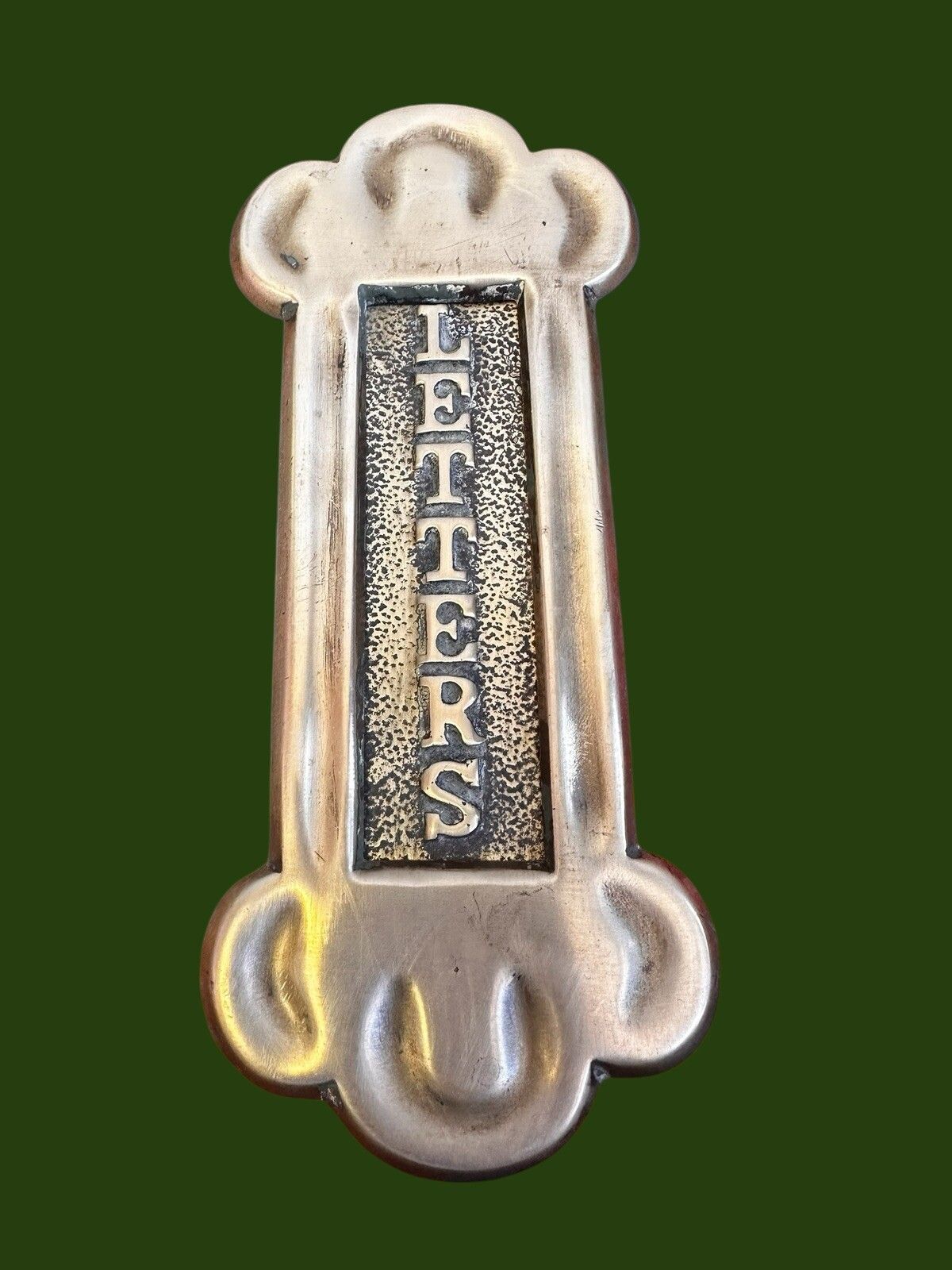 Art Nouveau Vertical Letter Slot, Antique Door Letter photo furniture