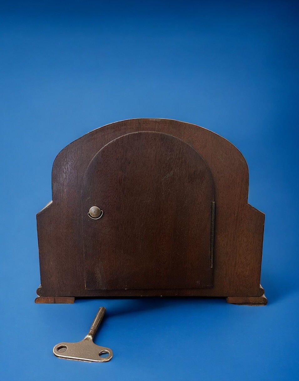Beautiful Antique Garrard London Oak Mantle Striker Hammer Clock photo Home Decor